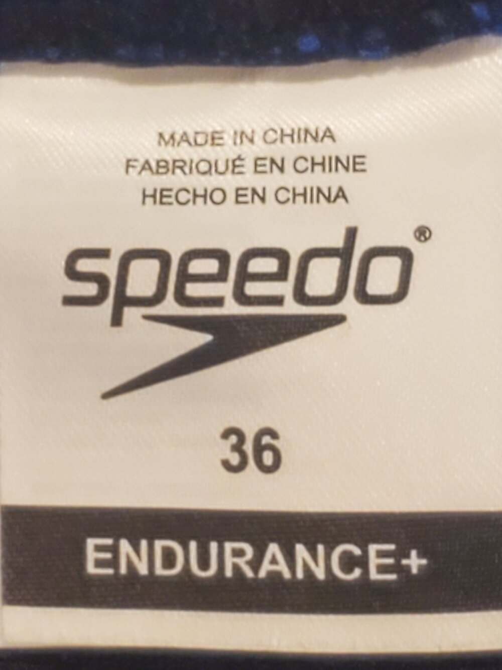 Speedo Endurance Jammer Black & Blue Size 36 Chlorine-Resistant Swim Trunks - Picture 5 of 10